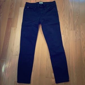 Jcrew 8” Toothpick Black Jeans